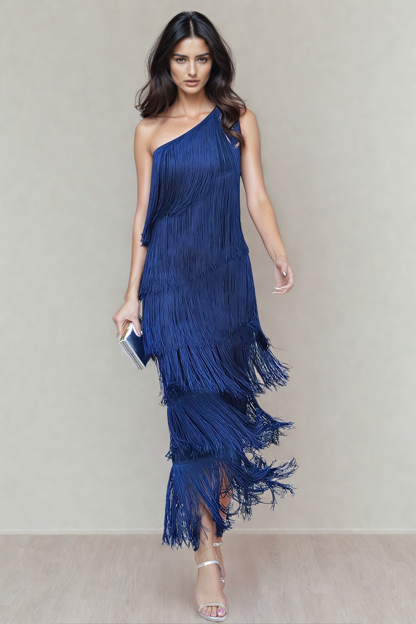 Vestido con flecos Lauren