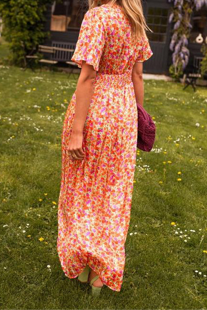 Vestido largo minifloral