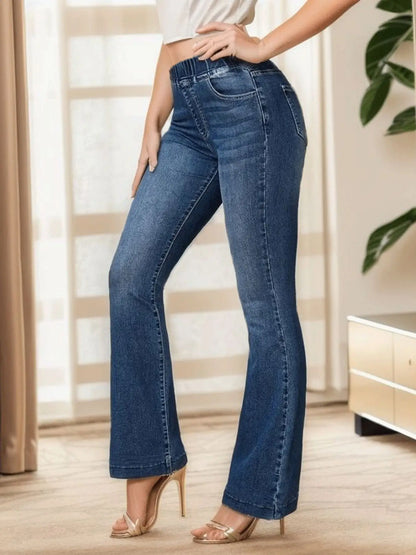 Pantalones vaqueros con cintura elástica