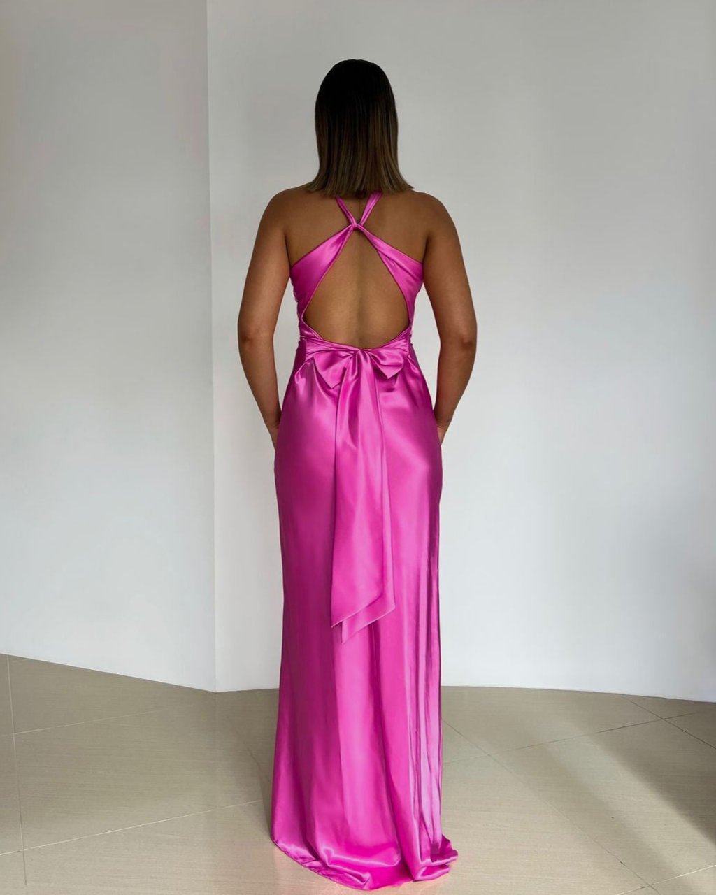 Vestido satinado Dafne