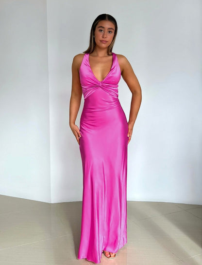 Vestido satinado Dafne