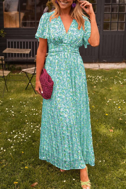 Vestido largo minifloral