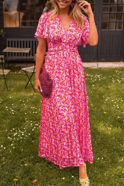 Vestido largo minifloral
