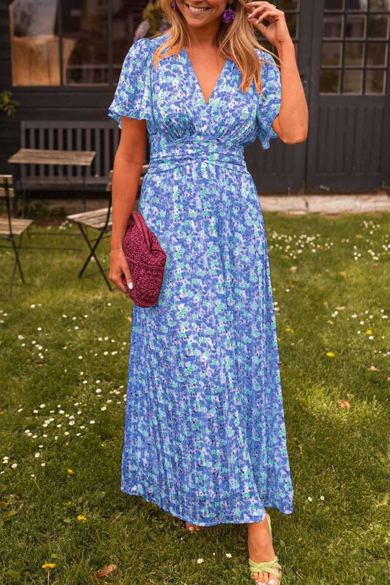 Vestido largo minifloral